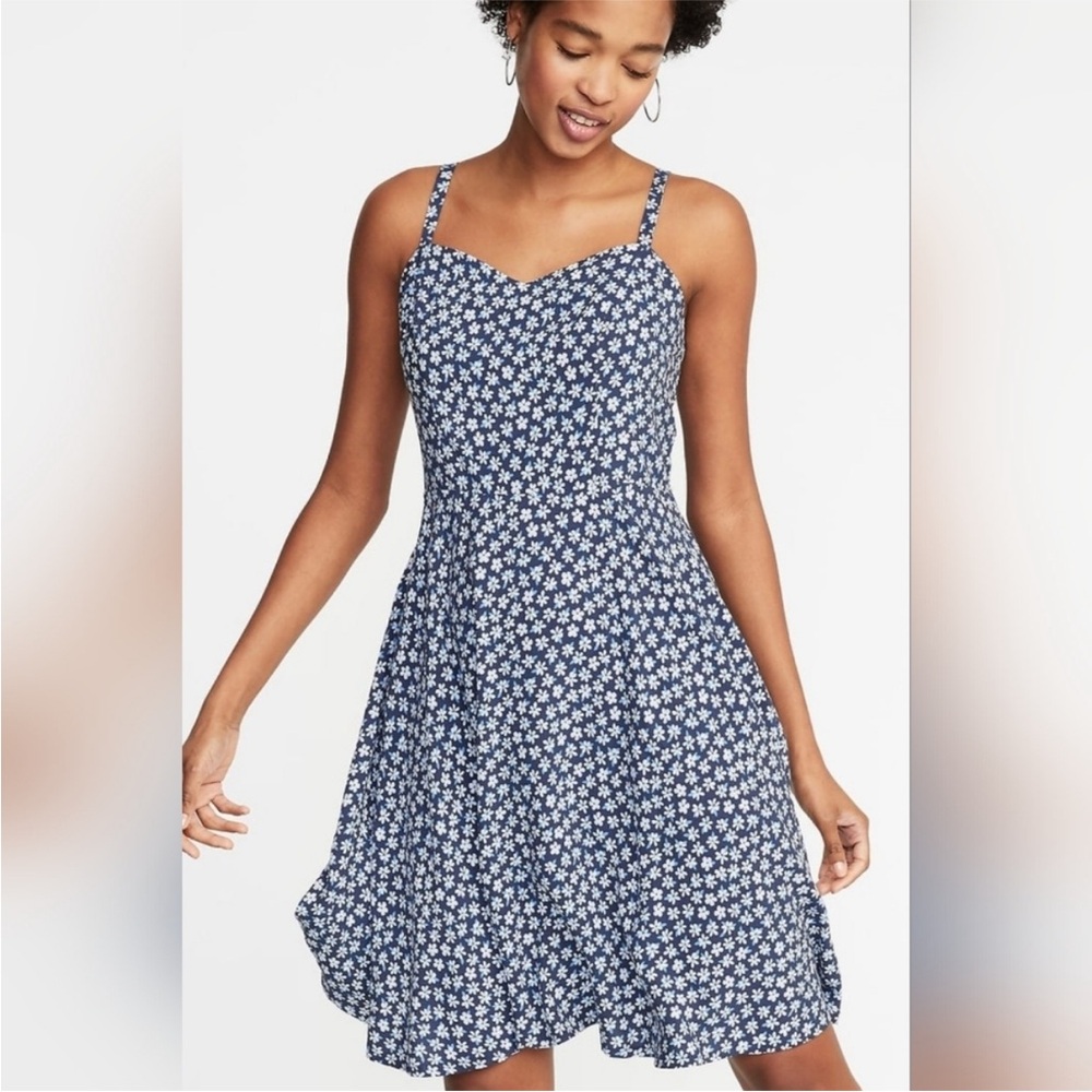 Old Navy Blue Floral Mini Dress